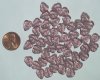 50 10x8mm Amethyst Leaf